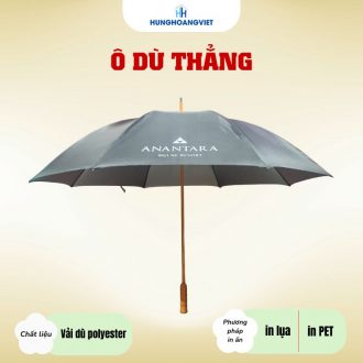 Ô dù cầm tay cán thẳng che mưa nắng cao cấp cho khách sạn, resort